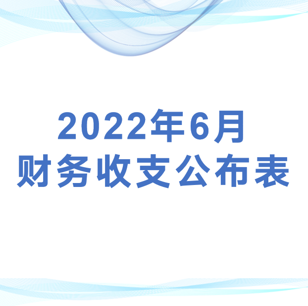 深圳市平湖股份合作公司监事会审议2022年6月财务收支公布表