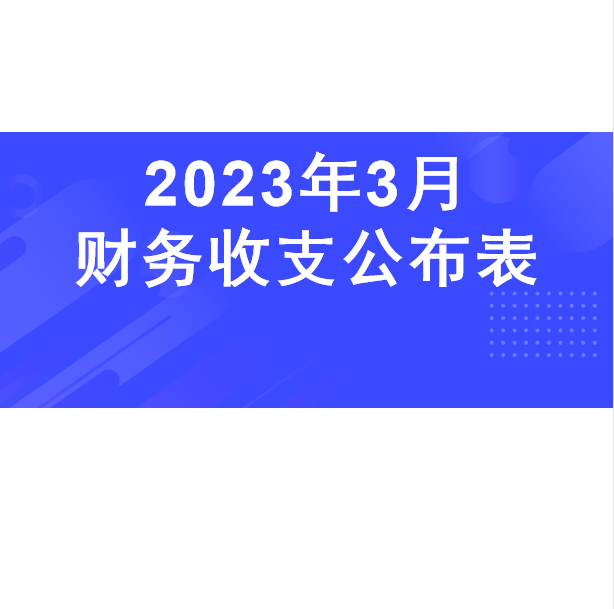 深圳市平湖股份合作公司监事会审议2023年3月财务收支公布表